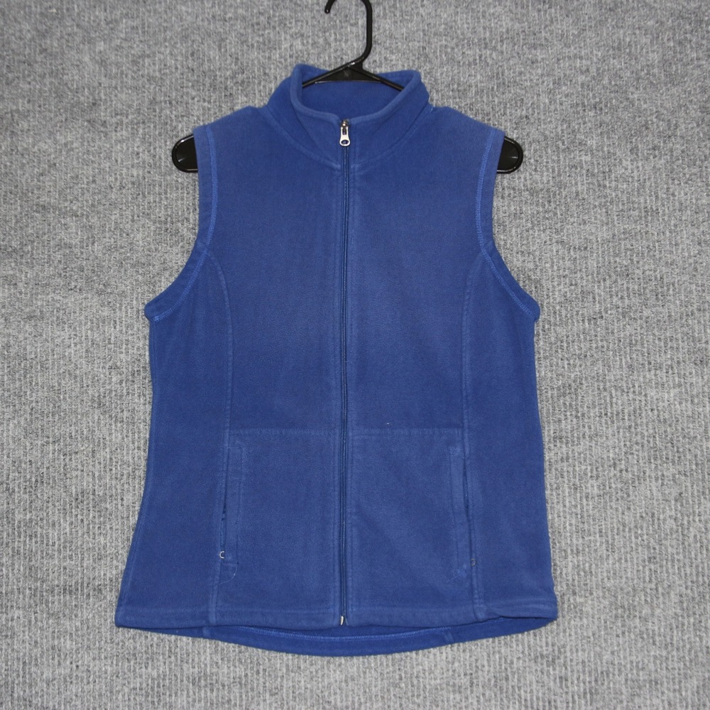 White Sierra Blue‎ Vest Women's Full Zip Mock Neck Outdoor Gorpcore Size Medium
